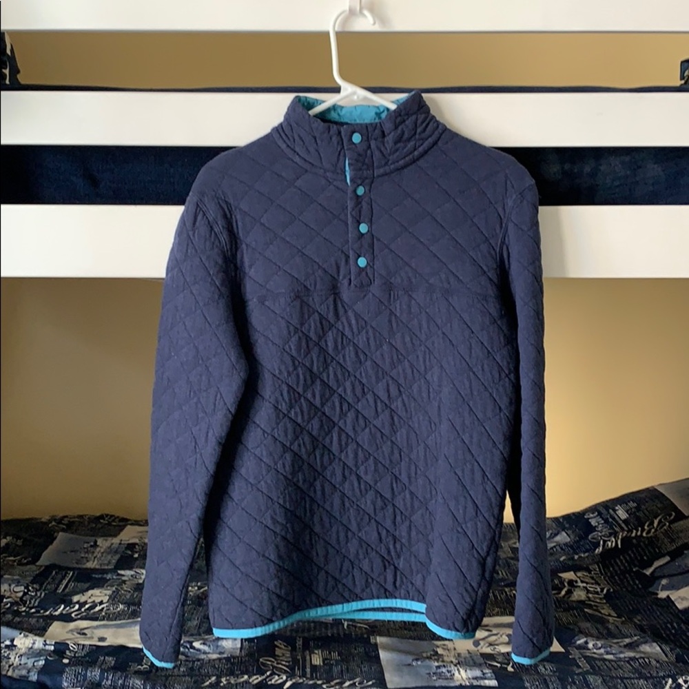 Merona Padded Cotton Sweater Blue